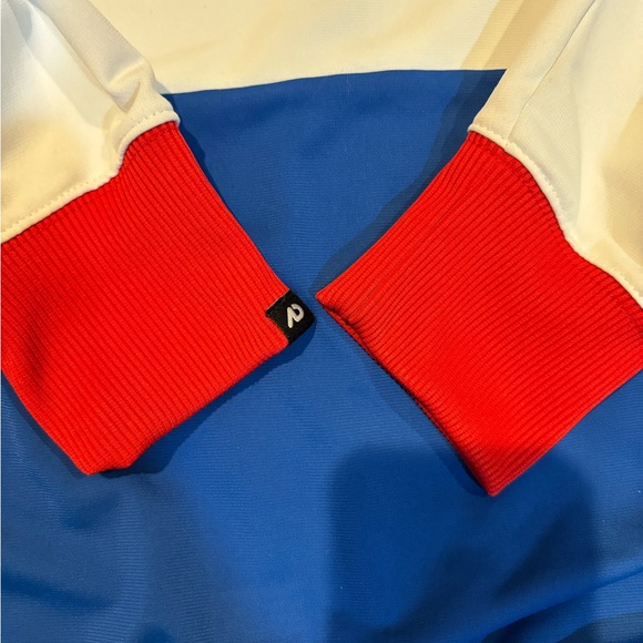 Nike Men's Blue, White, and Red Windbreaker - Picture 16 of 16